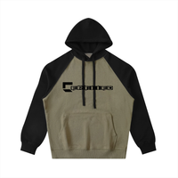 Color-Block Raglan Sleeve Hoodie