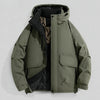 2025 Autumn/Winter New Thickened Fashion Versatile Warm Outdoor Windproof Waterproof Hooded Casual Jacket Cotton Jacket for Men