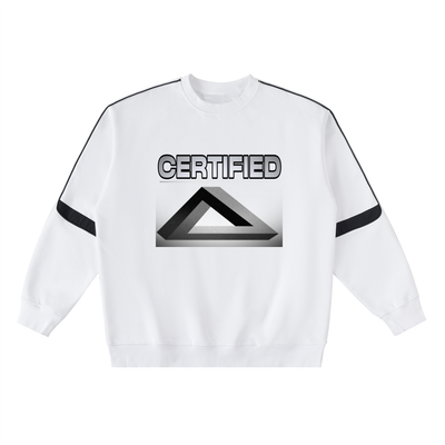 Oversized Crewneck Taped Sweatshirt