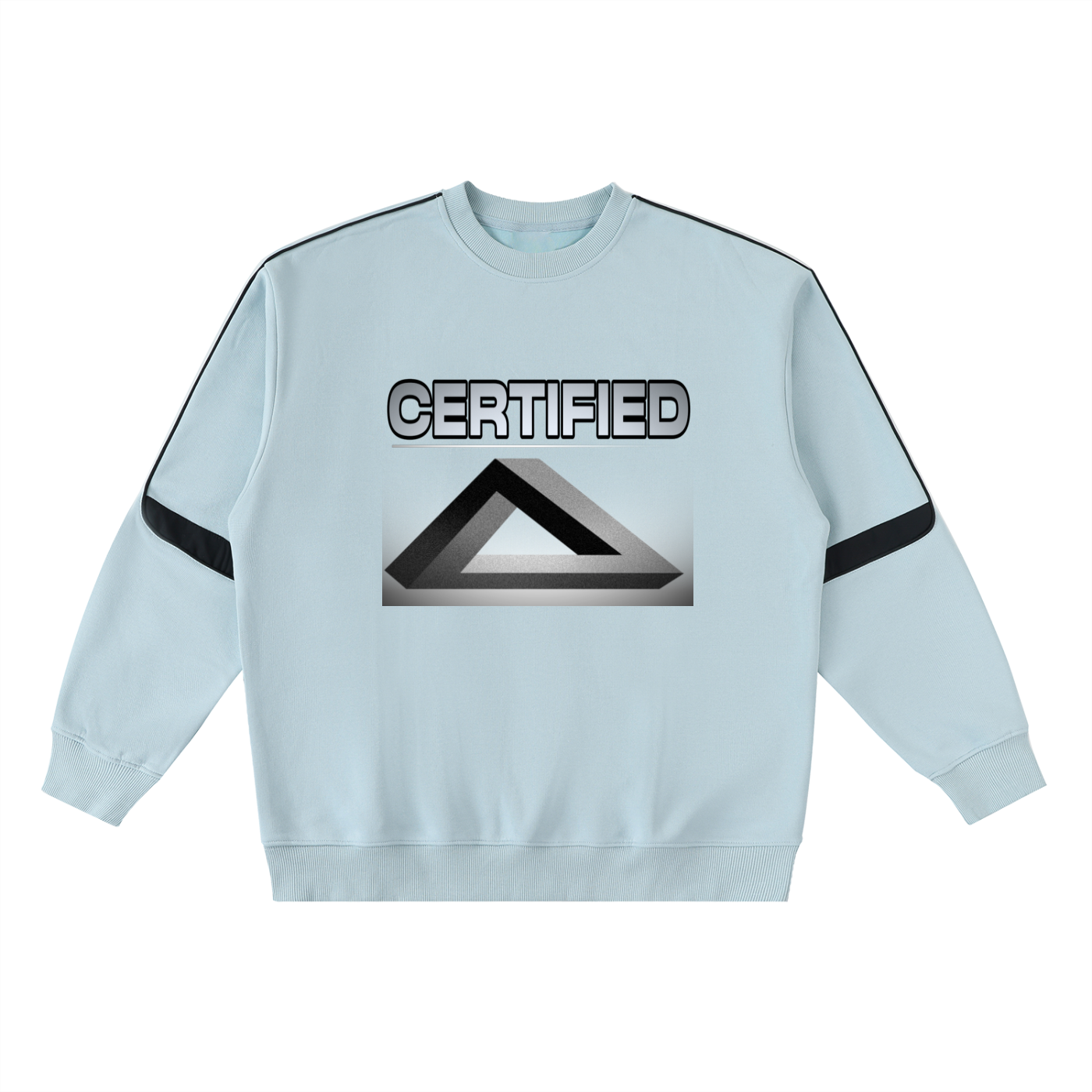 Oversized Crewneck Taped Sweatshirt