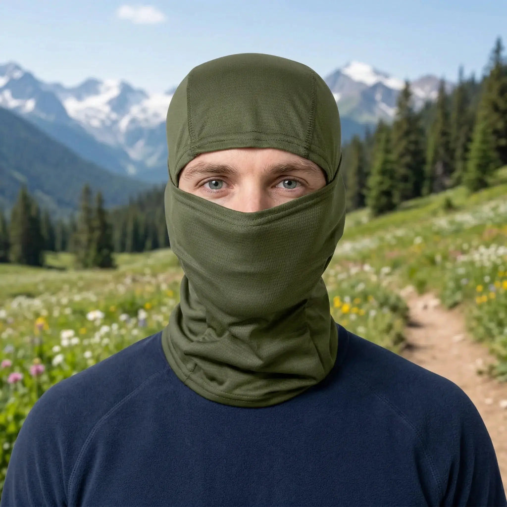 Summer Men's Women's Elastic Breathable Balaclava Hat Sunscreen Cycling Full Face Mask Scarf For Hiking Fishing Skiing by SouthValleyCertified
