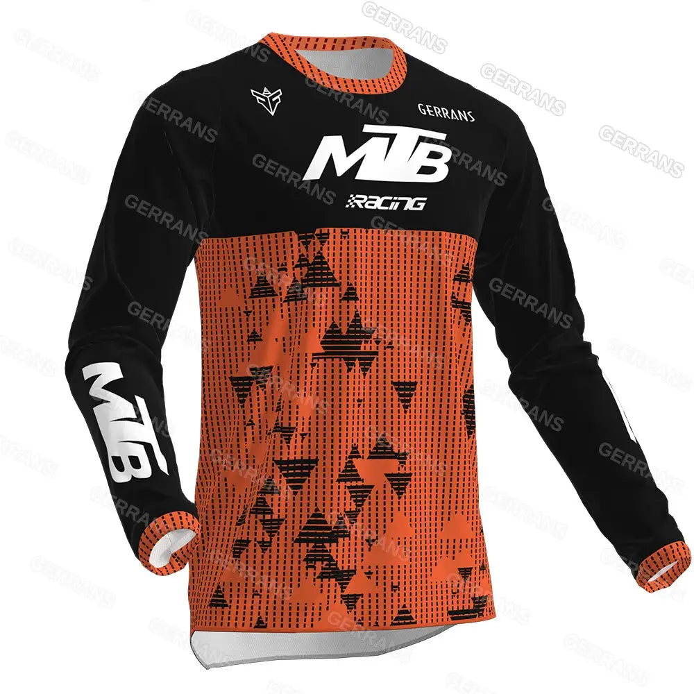 2025 Motocross Shirt Long Sleeve Men Downhill Jersey Off-Road Bicycle Racing T-Shirt Quick Dry Cycling Enduro Gerrans Mtb Jersey by SouthValleyCertified