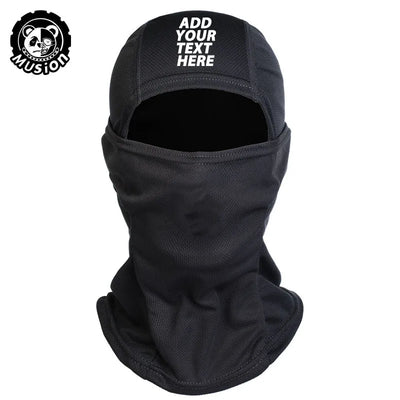 Musion  Personalized Full Mask Unique Logo Customized Balaclava for Riding Motorcycle Customizable Couple Style