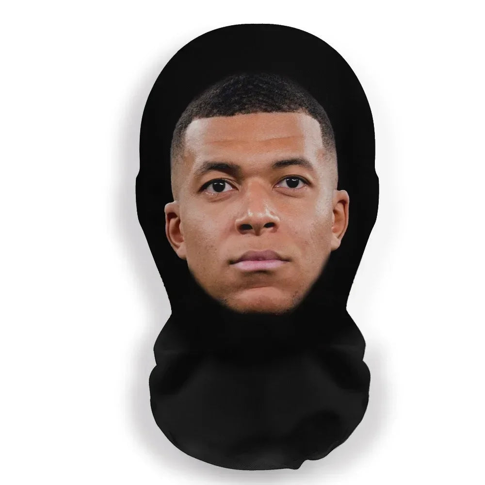 Halloween Terrifying Mask Ronaldo Kanye Mask Interesting 3D Printed Seamless Hat Mascaras Cosplay Facial Mask Party Cosplay Prop