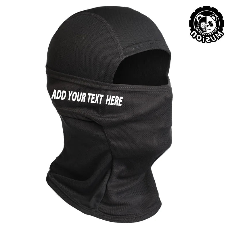 Musion  Personalized Full Mask Unique Logo Customized Balaclava for Riding Motorcycle Customizable Couple Style