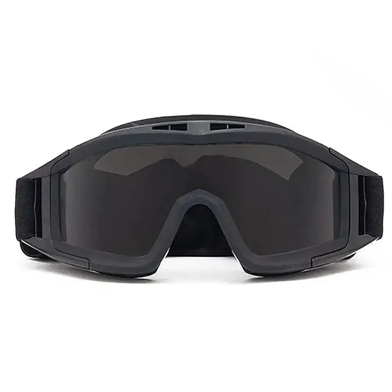 Tactical Goggles Mountaineering Shooting Sunglasses Windproof Sand Control Motocross CS Glasses 3 Lenses Replaceable Motorcycle by SouthValleyCertified