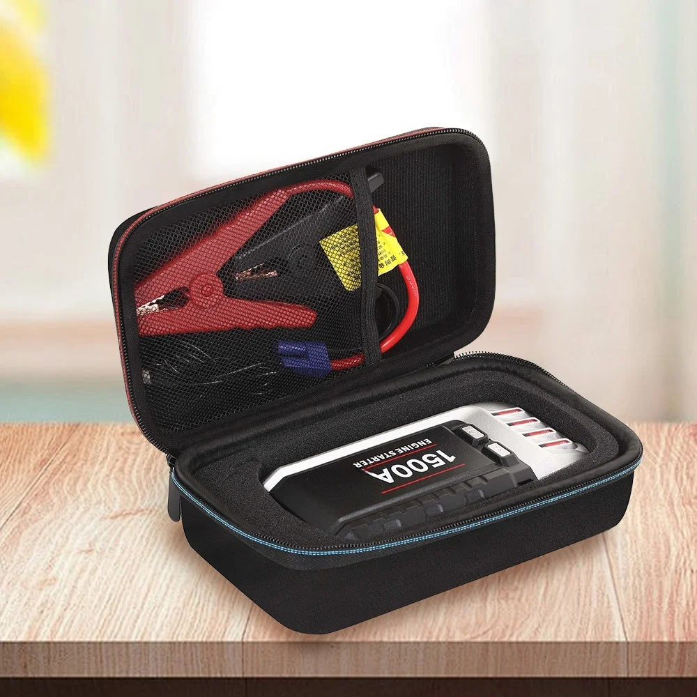 Portable EVA suitcase, travel case, car jump start power supply, car battery charger, storage bag