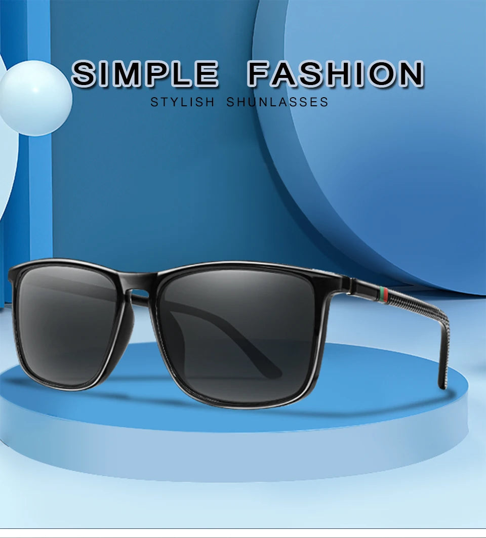 Luxury Square Vintage Polarized Cycling Sunglasses Men Women Fashion Travel Driving Fishing Sun Glasses Male Eyewear UV400