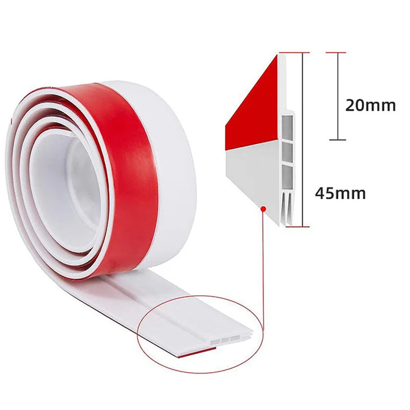 100cm Silicone Door Draught Excluder Door Bottom Sealing Strip Tape Weatherstrip Waterproof Wind Proof Sound Insulation