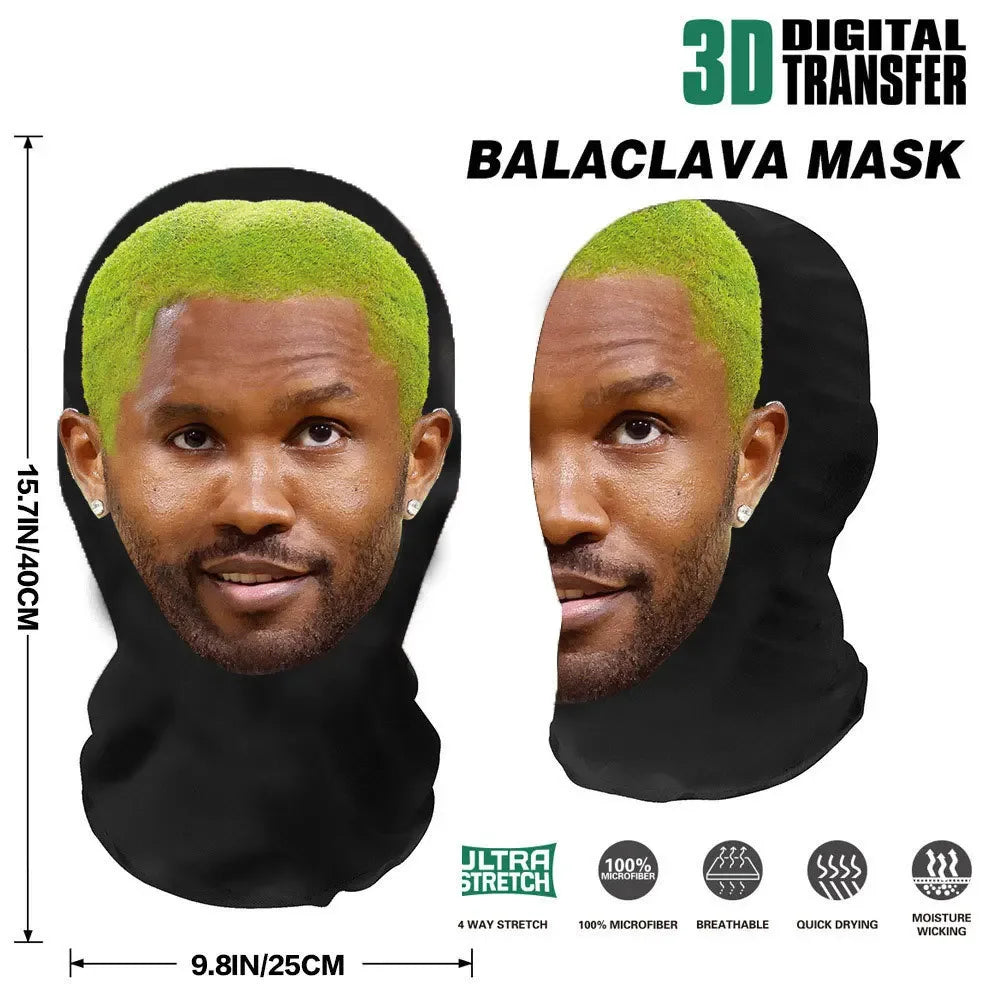 Halloween Terrifying Mask Ronaldo Kanye Mask Interesting 3D Printed Seamless Hat Mascaras Cosplay Facial Mask Party Cosplay Prop