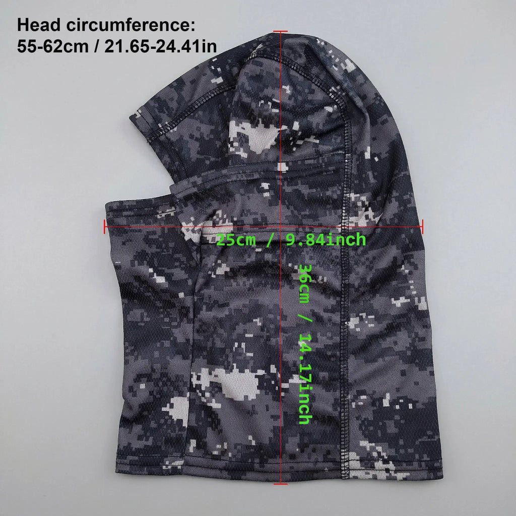 Summer Men's Women's Elastic Breathable Balaclava Hat Sunscreen Cycling Full Face Mask Scarf For Hiking Fishing Skiing by SouthValleyCertified
