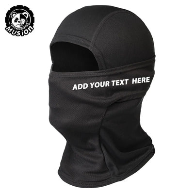 Musion  Personalized Full Mask Unique Logo Customized Balaclava for Riding Motorcycle Customizable Couple Style