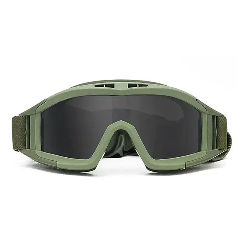 Tactical Goggles Mountaineering Shooting Sunglasses Windproof Sand Control Motocross CS Glasses 3 Lenses Replaceable Motorcycle by SouthValleyCertified