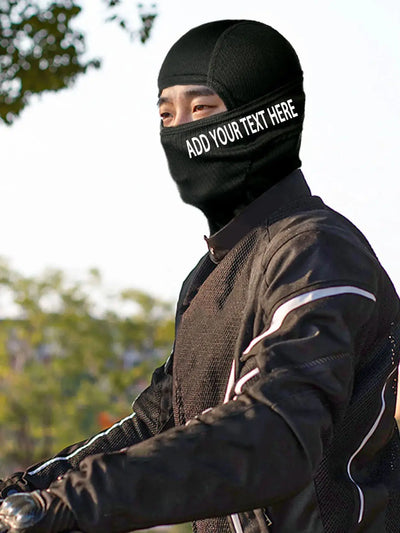 Musion  Personalized Full Mask Unique Logo Customized Balaclava for Riding Motorcycle Customizable Couple Style