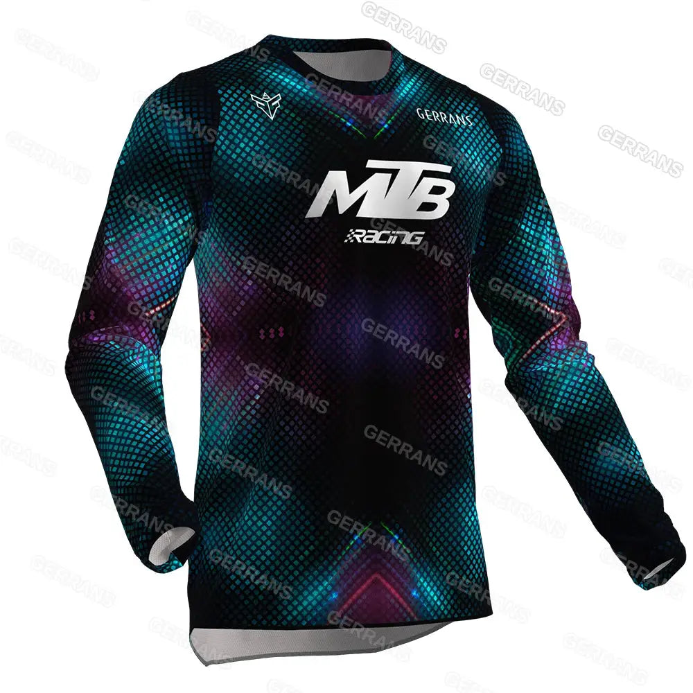 2025 Motocross Shirt Long Sleeve Men Downhill Jersey Off-Road Bicycle Racing T-Shirt Quick Dry Cycling Enduro Gerrans Mtb Jersey by SouthValleyCertified