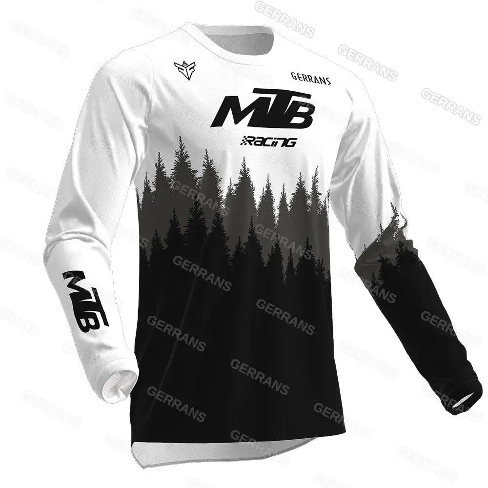2025 Motocross Shirt Long Sleeve Men Downhill Jersey Off-Road Bicycle Racing T-Shirt Quick Dry Cycling Enduro Gerrans Mtb Jersey by SouthValleyCertified