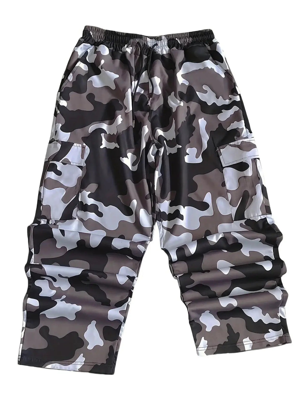 Large Pocket Loose Overalls Men's Outdoor Sports Jogging Tactical Pants Elastic Waist Casual Work Pants camouflage pants by DSers-AliExpress Dropshipping