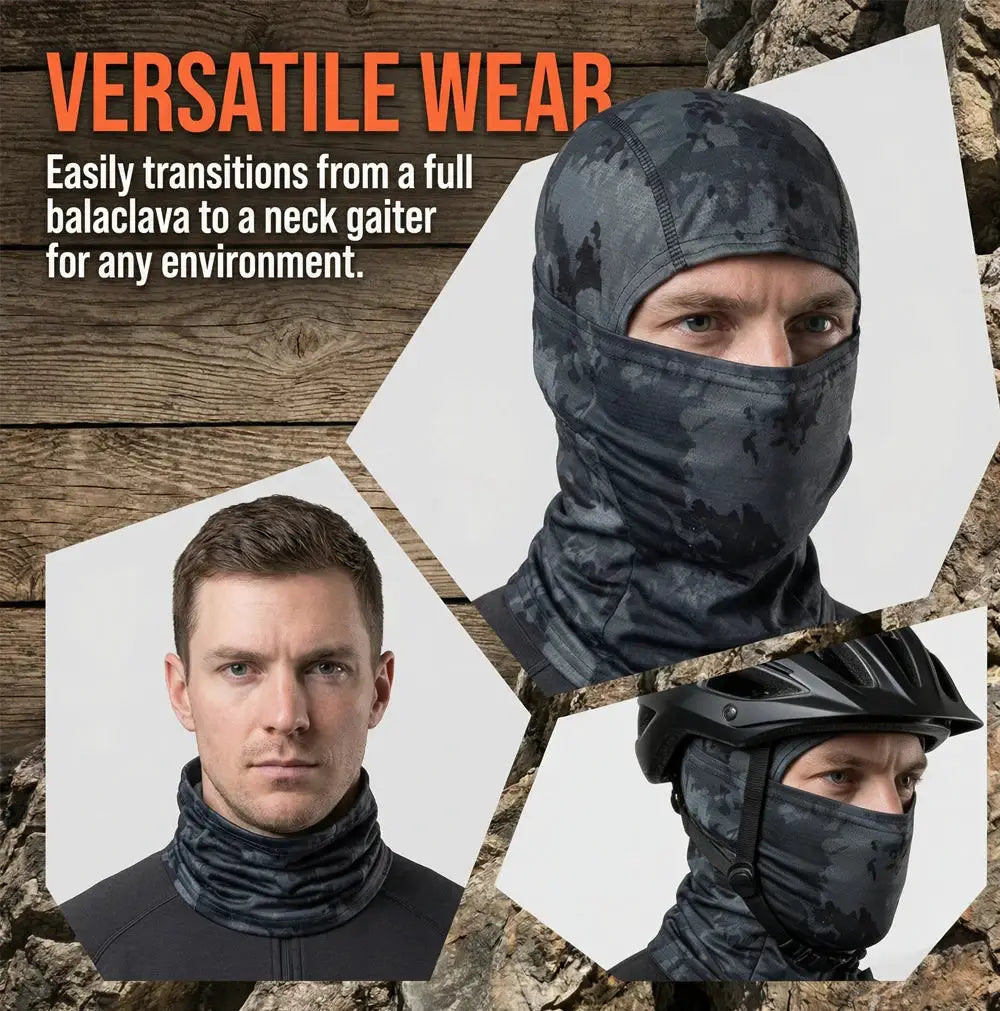 Summer Men's Women's Elastic Breathable Balaclava Hat Sunscreen Cycling Full Face Mask Scarf For Hiking Fishing Skiing by SouthValleyCertified