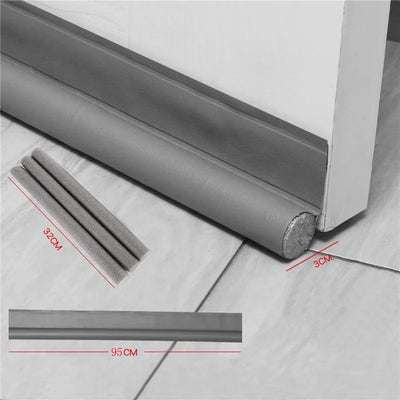 100cm Silicone Door Draught Excluder Door Bottom Sealing Strip Tape Weatherstrip Waterproof Wind Proof Sound Insulation