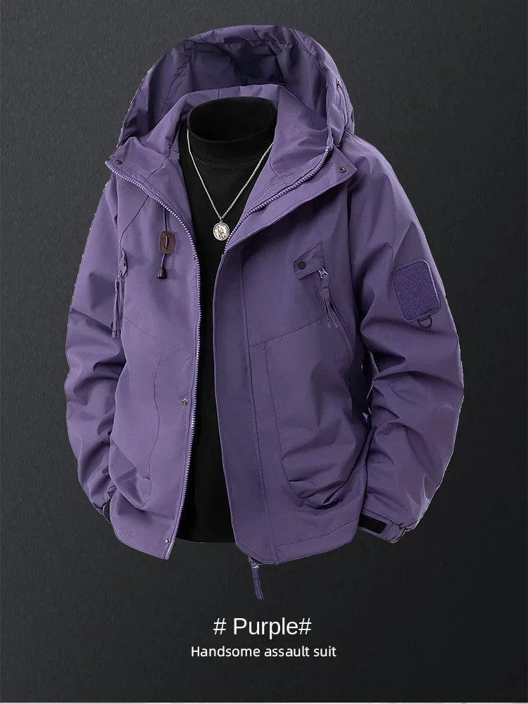 2025 Autumn New Stormtrooper Windproof Waterproof Jacket Man Spring Outdoor Hiking Jackets Men's Women's Cargo Jacket Work Coat