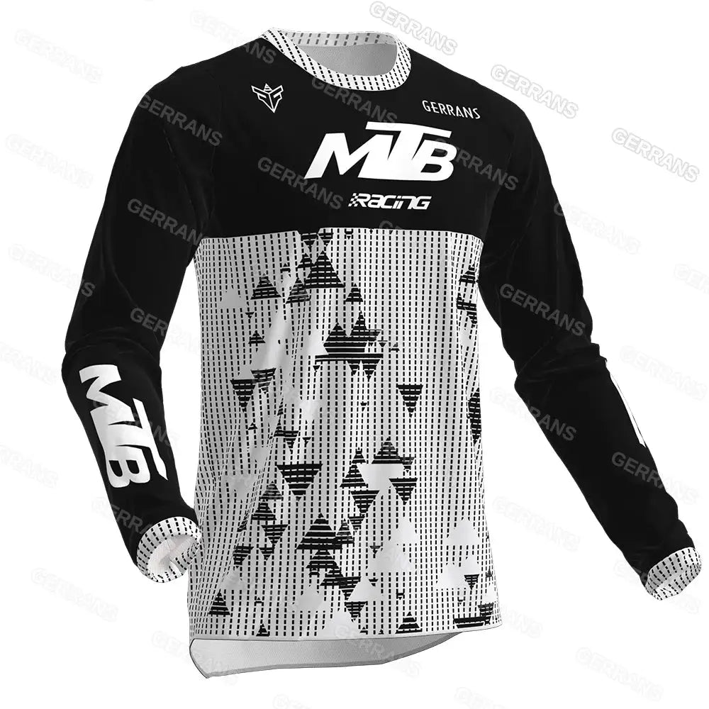 2025 Motocross Shirt Long Sleeve Men Downhill Jersey Off-Road Bicycle Racing T-Shirt Quick Dry Cycling Enduro Gerrans Mtb Jersey by SouthValleyCertified