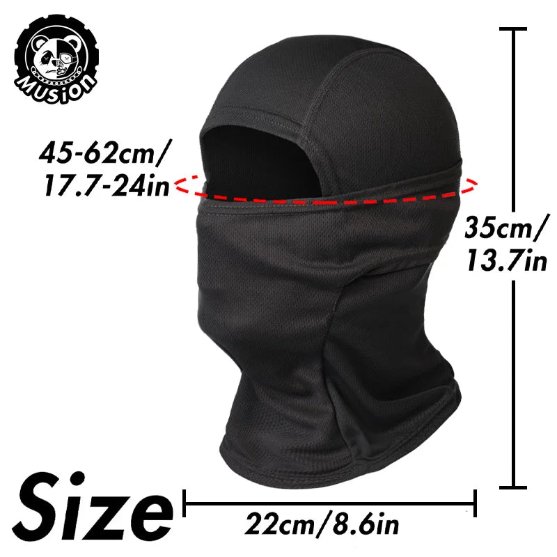 Musion  Personalized Full Mask Unique Logo Customized Balaclava for Riding Motorcycle Customizable Couple Style