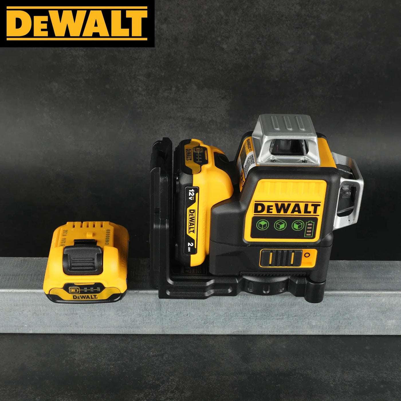 2025 NEW Dewalt DW089LG 3 Sides*360 Degree Vertical 12V Lithium Battery 12 Lines Laser Level 360 Horizontal Green Meter Outdoor