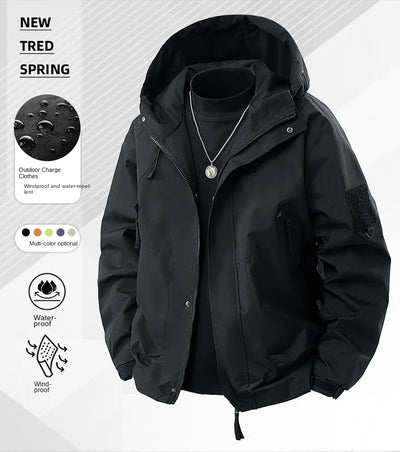 2025 Autumn New Stormtrooper Windproof Waterproof Jacket Man Spring Outdoor Hiking Jackets Men's Women's Cargo Jacket Work Coat