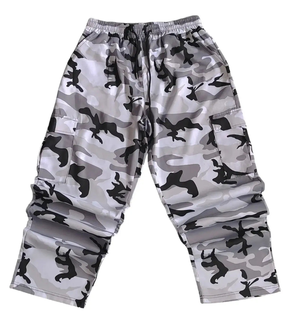 Large Pocket Loose Overalls Men's Outdoor Sports Jogging Tactical Pants Elastic Waist Casual Work Pants camouflage pants by DSers-AliExpress Dropshipping