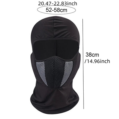 Balaclava Motorcycle Face Mask Full Face Mask Windproof Dustproof Face Shield Winter Moto Helmet Bandana Hood Ski Neck Scarf