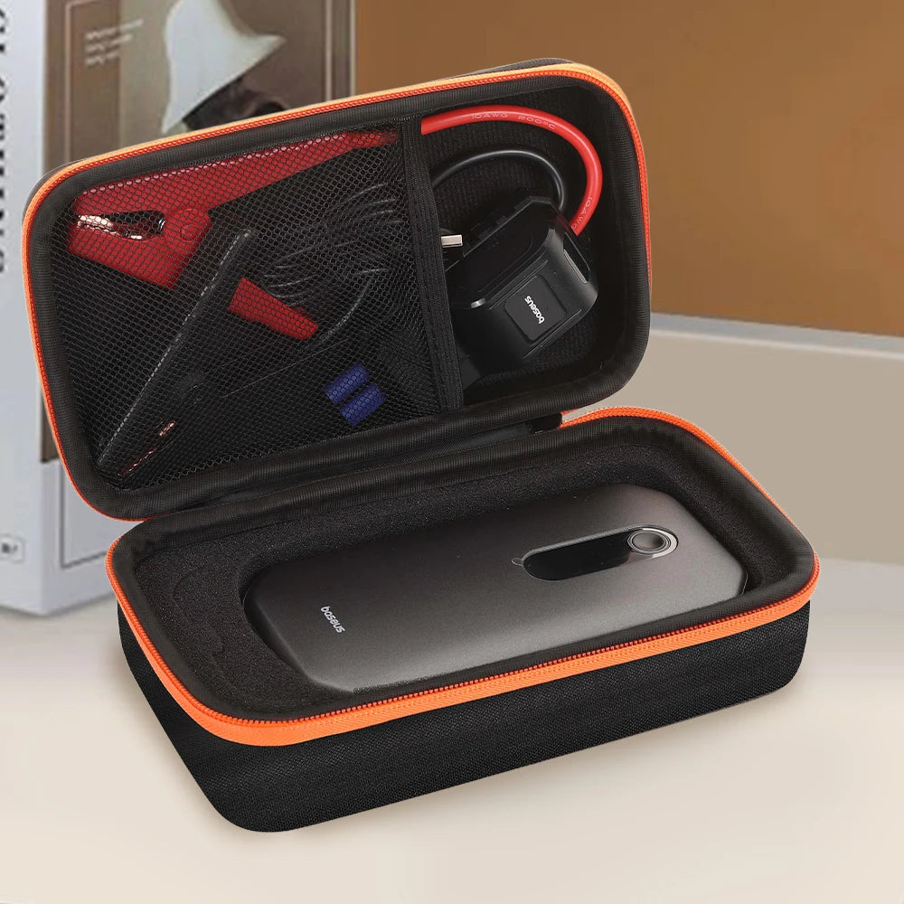 Portable EVA suitcase, travel case, car jump start power supply, car battery charger, storage bag