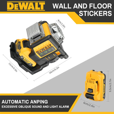 2025 NEW Dewalt DW089LG 3 Sides*360 Degree Vertical 12V Lithium Battery 12 Lines Laser Level 360 Horizontal Green Meter Outdoor