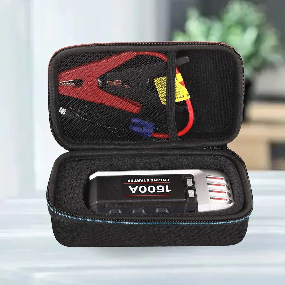 Portable EVA suitcase, travel case, car jump start power supply, car battery charger, storage bag