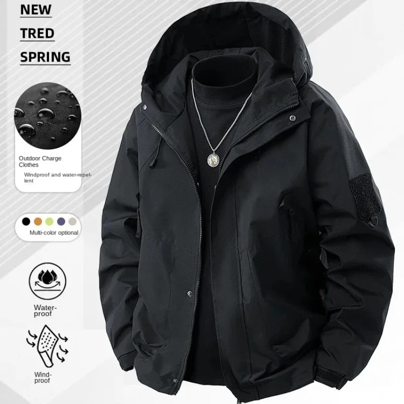 2025 Autumn New Stormtrooper Windproof Waterproof Jacket Man Spring Outdoor Hiking Jackets Men's Women's Cargo Jacket Work Coat