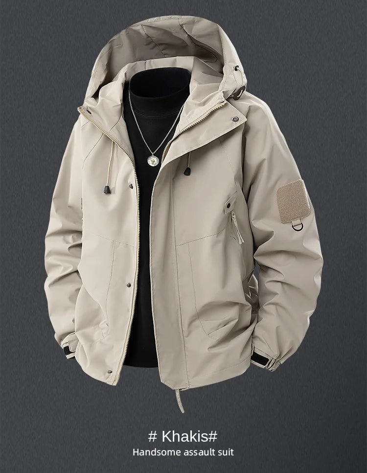 2025 Autumn New Stormtrooper Windproof Waterproof Jacket Man Spring Outdoor Hiking Jackets Men's Women's Cargo Jacket Work Coat