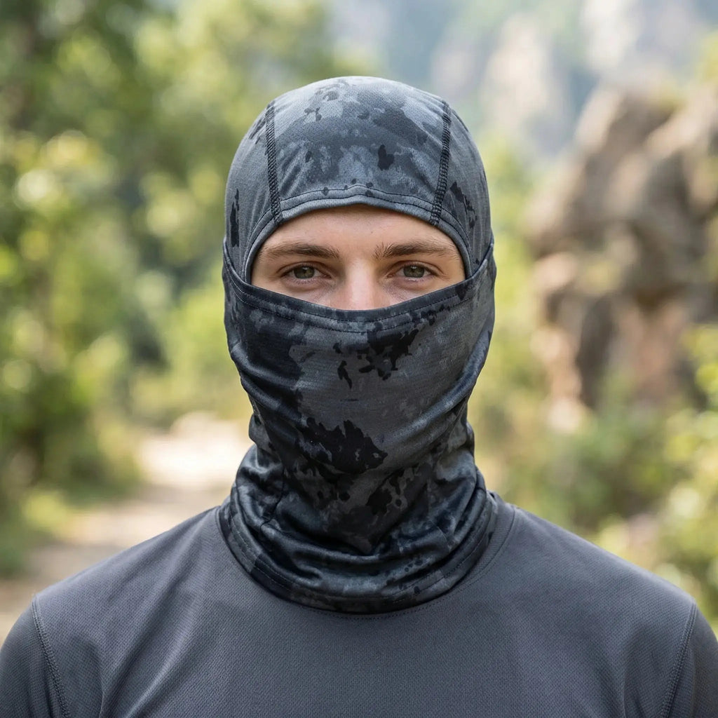 Summer Men's Women's Elastic Breathable Balaclava Hat Sunscreen Cycling Full Face Mask Scarf For Hiking Fishing Skiing by SouthValleyCertified