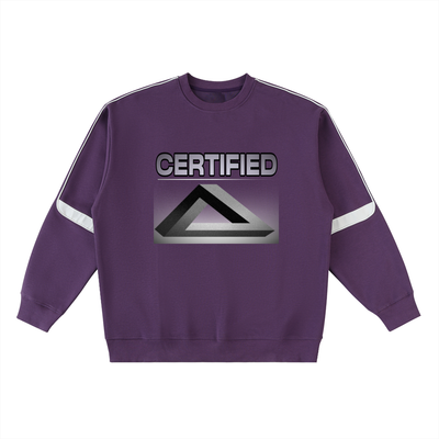 Oversized Crewneck Taped Sweatshirt