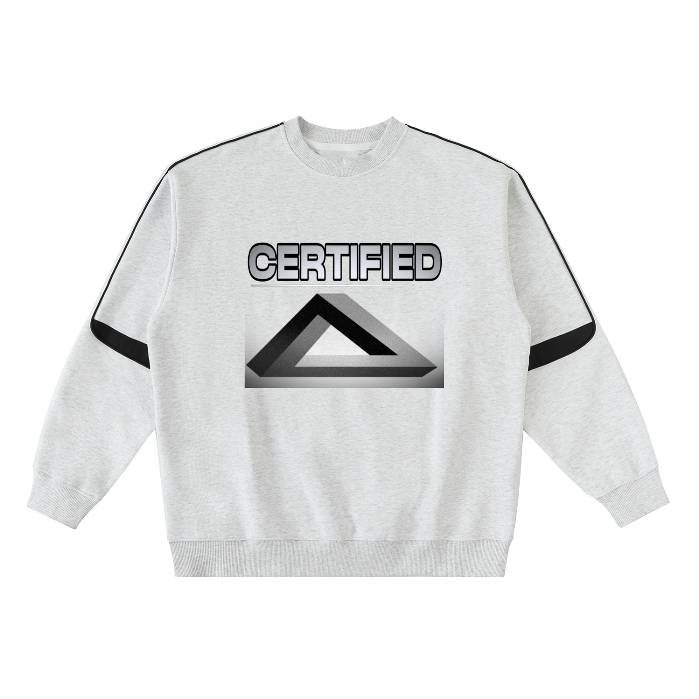 Oversized Crewneck Taped Sweatshirt