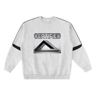 Oversized Crewneck Taped Sweatshirt