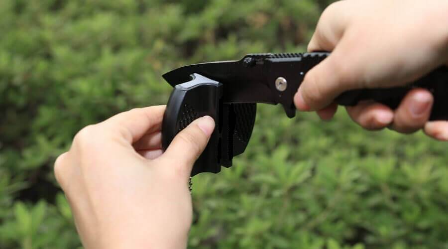 Knife Sharpener Black & Portable